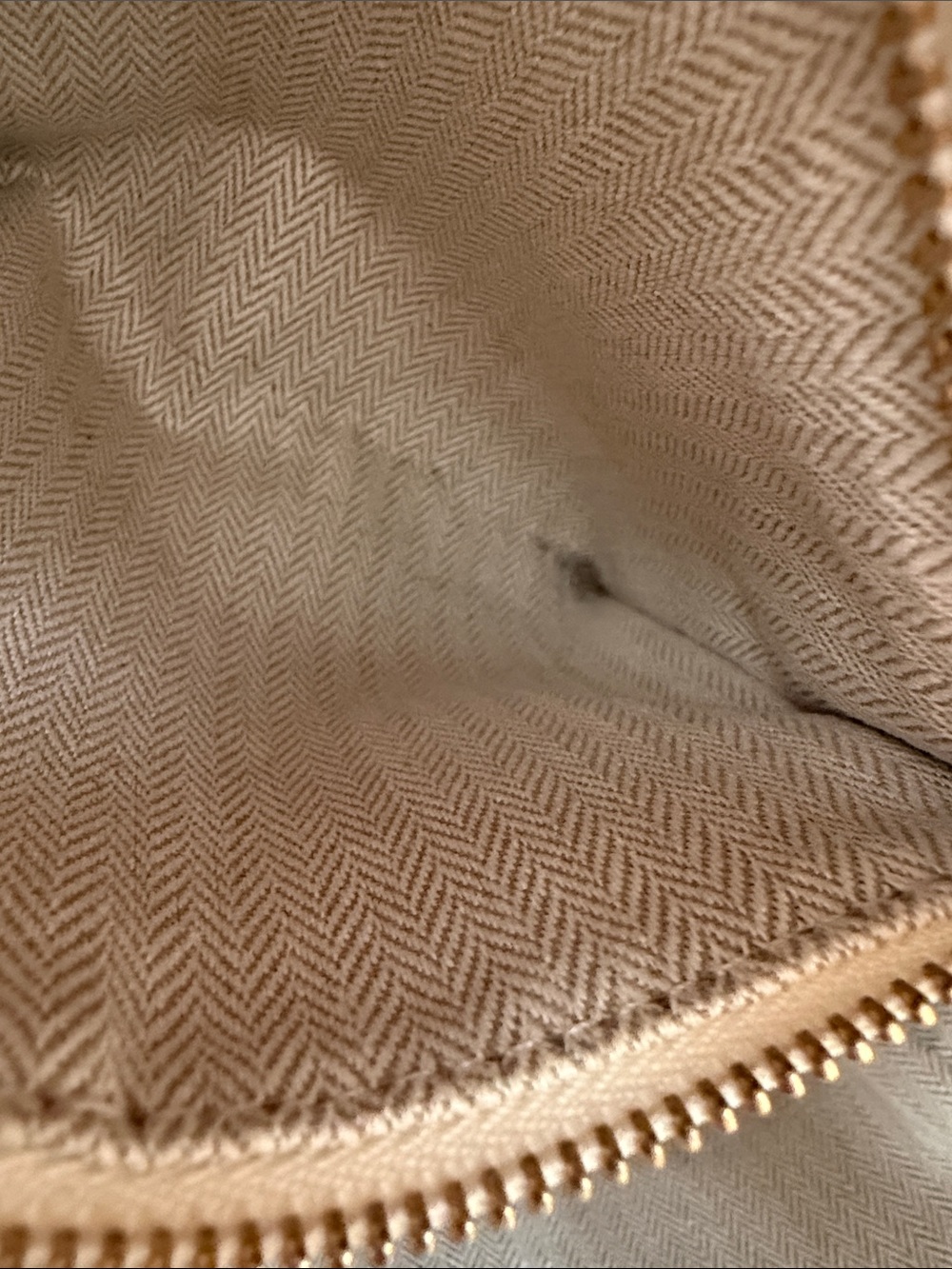 Tory Burch Pebbled Leather Crossbody Tote in Light Beige - Picture 8 of 8